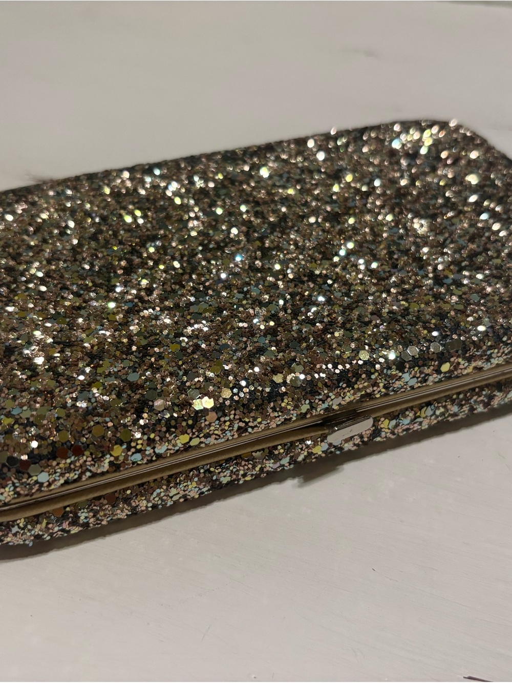 Glitter Clutch Wallet - Gold Sparkle